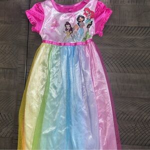 Disney Princess Dress with Pink and White Accents